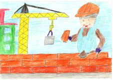 Стройка - это хорошо, а безопасность - лучше! (автор: Колобов Артём, 9 лет)